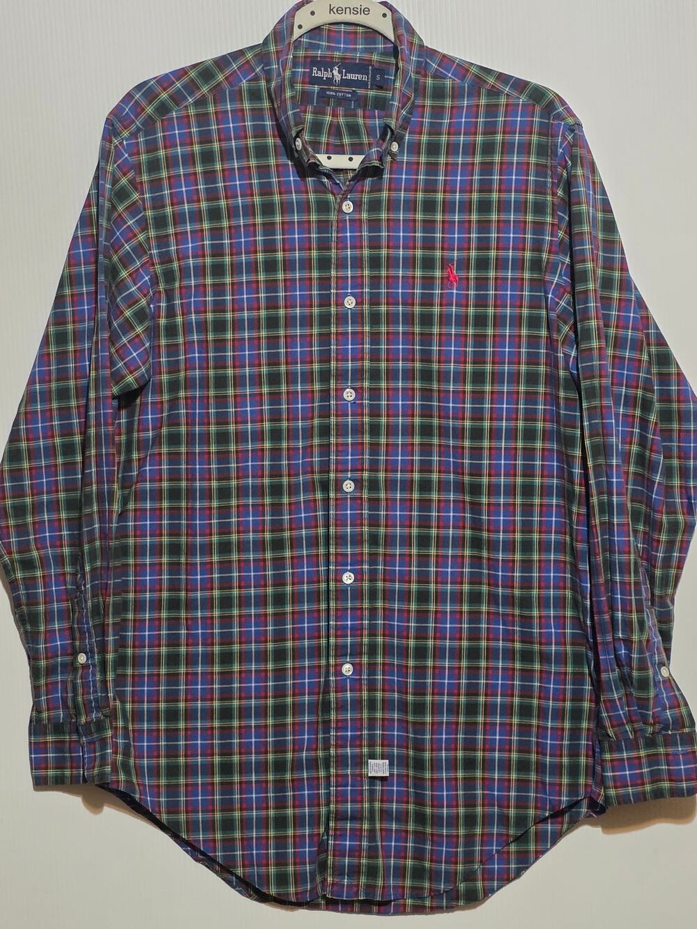Ralph Lauren Size S Preppy Plaid Tartan Classic Long Sleeve Button Down Shirt